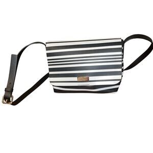 Kate Spade - Black Stripe Crossbody Bag